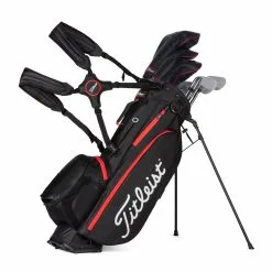 Titleist Players 4 Plus Stand Bag 2021 -Brands Sales Store 2021 Players 4 Plus Black Black Red TB21SX1 006 01 70373.1677002466