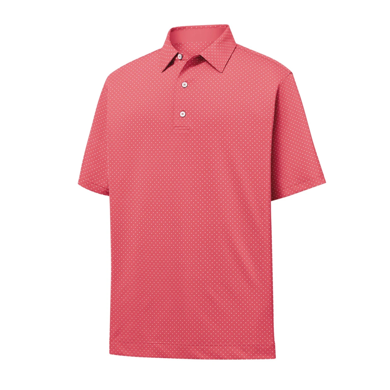 FootJoy Golf FootJoy ProDry Performance Stretch Lisle Dot Print Self Collar Polo 4 FootJoy Golf FootJoy ProDry Performance Stretch Lisle Dot Print Self Collar Polo - Image 2