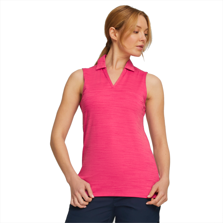 PUMA Golf Puma Womens Cloudspun Coast Sleeveless Polo 40 PUMA Golf Puma Womens Cloudspun Coast Sleeveless Polo - Image 38