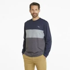 PUMA Golf Puma Cloudspun Colorblock Crewneck -Brands Sales Store 535458 02 mod01 63126.1679075015