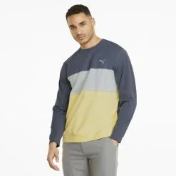 PUMA Golf Puma Cloudspun Colorblock Crewneck -Brands Sales Store 535458 03 mod01 95169.1679075015