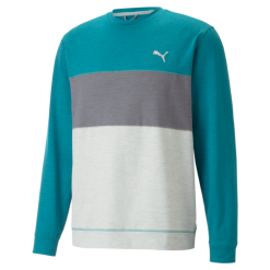 PUMA Golf Puma Cloudspun Colorblock Crewneck -Brands Sales Store 535458 08 58809.1679075015