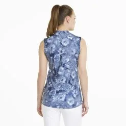 PUMA Golf Puma Womens Cloudspun Iris Sleeveless Polo -Brands Sales Store 535511 01 mod02 71728.1673904265