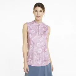 PUMA Golf Puma Womens Cloudspun Iris Sleeveless Polo -Brands Sales Store 535511 03 mod01 51917.1673904265