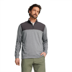 PUMA Golf Puma Cloudspun Colorblock Quarter Zip -Brands Sales Store 537464 01 mod01 36708.1679075537