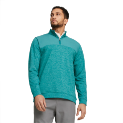PUMA Golf Puma Cloudspun Colorblock Quarter Zip -Brands Sales Store 537464 04 mod01 17308.1679075538