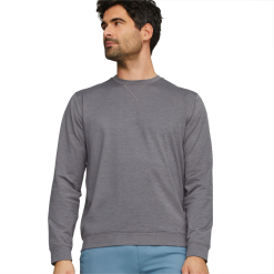 PUMA Golf Puma Cloudspun Heather Crewneck (BN) -Brands Sales Store 537466 02 mod01 64135.1679075356