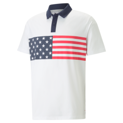PUMA Golf Puma Volition Stars & Bars Polo