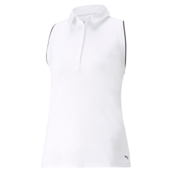 PUMA Golf Puma Womens MATTR Peak Sleeveless Polo -Brands Sales Store 537486 01 63116.1679083073
