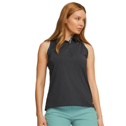 PUMA Golf Puma Womens MATTR Peak Sleeveless Polo -Brands Sales Store 537486 02 mod01 09636.1679083074