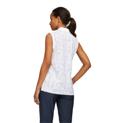 PUMA Golf Puma Womens Cloudspun Whitewater Sleeveless Polo -Brands Sales Store 537490 01 mod03 08465.1679082362