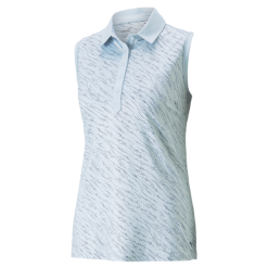PUMA Golf Puma Womens Cloudspun Whitewater Sleeveless Polo -Brands Sales Store 537490 02 12210.1679082362