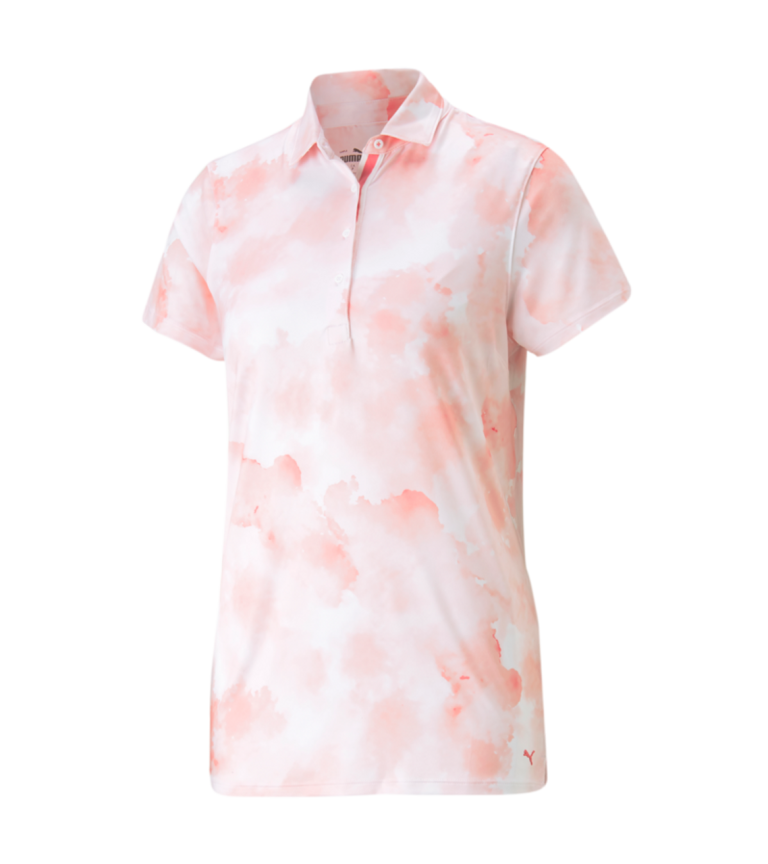 PUMA Golf Puma Womens MATTR Cloudy Polo 3 PUMA Golf Puma Womens MATTR Cloudy Polo