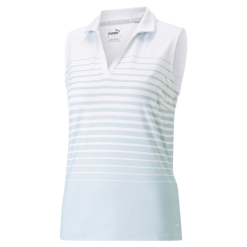PUMA Golf Puma Womens MATTR Sleeveless Stripe Polo -Brands Sales Store 537496 03 27904.1679082957