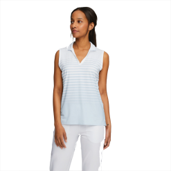 PUMA Golf Puma Womens MATTR Sleeveless Stripe Polo -Brands Sales Store 537496 03 mod01 20213.1679082957