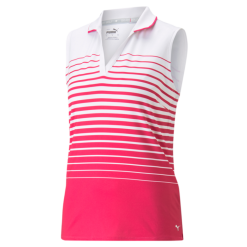 PUMA Golf Puma Womens MATTR Sleeveless Stripe Polo -Brands Sales Store 537496 04 40696.1679082957