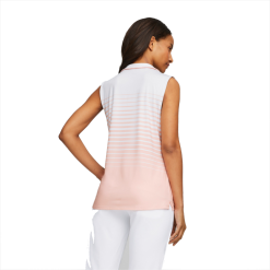 PUMA Golf Puma Womens MATTR Sleeveless Stripe Polo -Brands Sales Store 537496 05 mod03 16834.1679082957