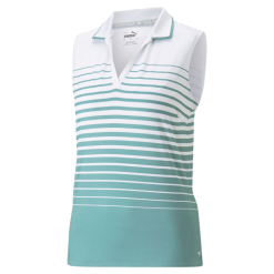 PUMA Golf Puma Womens MATTR Sleeveless Stripe Polo -Brands Sales Store 537496 06 88057.1679082958