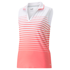 PUMA Golf Puma Womens MATTR Sleeveless Stripe Polo -Brands Sales Store 537496 07 66744.1679082958