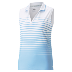 PUMA Golf Puma Womens MATTR Sleeveless Stripe Polo -Brands Sales Store 537496 08 27254.1679082958