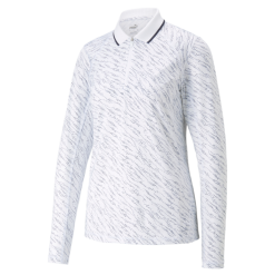 PUMA Golf Puma Womens You-V Whitewater Long Sleeve Polo 17 PUMA Golf Puma Womens You-V Whitewater Long Sleeve Polo -Brands Sales Store 539036 01 93611.1673979743