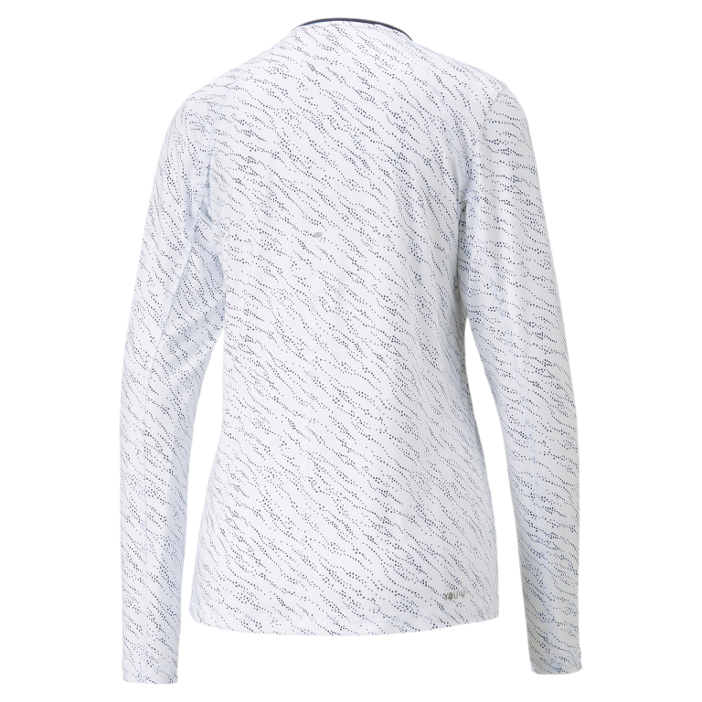 PUMA Golf Puma Womens You-V Whitewater Long Sleeve Polo 12 PUMA Golf Puma Womens You-V Whitewater Long Sleeve Polo - Image 10