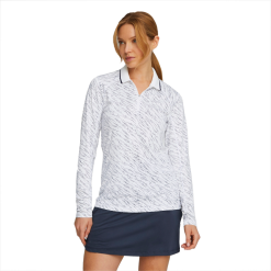 PUMA Golf Puma Womens You-V Whitewater Long Sleeve Polo 18 PUMA Golf Puma Womens You-V Whitewater Long Sleeve Polo -Brands Sales Store 539036 01 mod01 27918.1673979744