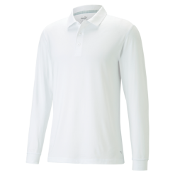 PUMA Golf Puma You-V Long Sleeve Polo -Brands Sales Store 539106 01 62339.1678999446