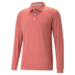 PUMA Golf Puma You-V Long Sleeve Polo -Brands Sales Store 539106 05 12890.1678999446