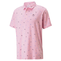 PUMA Golf Puma AP Cloudspun Dancing Umbrellas Polo -Brands Sales Store 539556 01 58663.1678990050