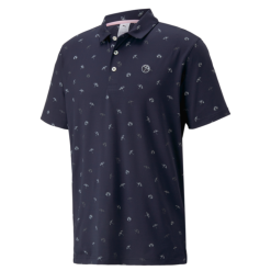 PUMA Golf Puma AP Cloudspun Dancing Umbrellas Polo