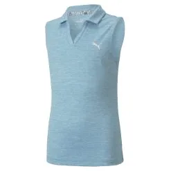 PUMA Golf Puma Girls Sleeveless Heather Polo 21 PUMA Golf Puma Girls Sleeveless Heather Polo -Brands Sales Store 579314 22 91954.1665507444