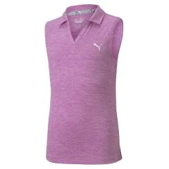 PUMA Golf Puma Girls Sleeveless Heather Polo 17 PUMA Golf Puma Girls Sleeveless Heather Polo -Brands Sales Store 579314 23 07250.1665507444