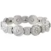 Sabona Round Flower Stainless Magnetic Bracelet