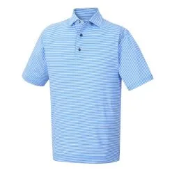 FootJoy Golf FootJoy Lisle Feeder Stripe Self Collar Polo -Brands Sales Store FJ 22159 01 24777.1675972290