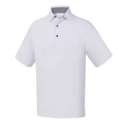 FootJoy Golf FootJoy ProDry Solid Lisle Golf Shirt With Stripe Accent -Brands Sales Store FJ 32906 01 45014.1675966578