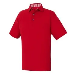 FootJoy Golf FootJoy ProDry Solid Lisle Golf Shirt With Stripe Accent -Brands Sales Store FJ 32939 01 10754.1675966578