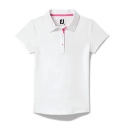 FootJoy Golf FootJoy Girls Short Sleeve Golf Shirt -Brands Sales Store FootJoy Girls Short Sleeve Golf Shirt WHTa 70619.1670524184