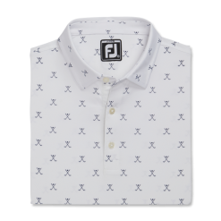 FootJoy Golf FootJoy Junior Golf Print Self Collar Polo -Brands Sales Store FootJoy Junior Golf Print Self Collar Polo WHTb 65071.1670520084