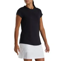 FootJoy Golf FootJoy Womens Short Sleeve Crew Neck Shirt -Brands Sales Store FootJoy Womens Short Sleeve Crew Neck Shirt BLK c 28080.1676061621