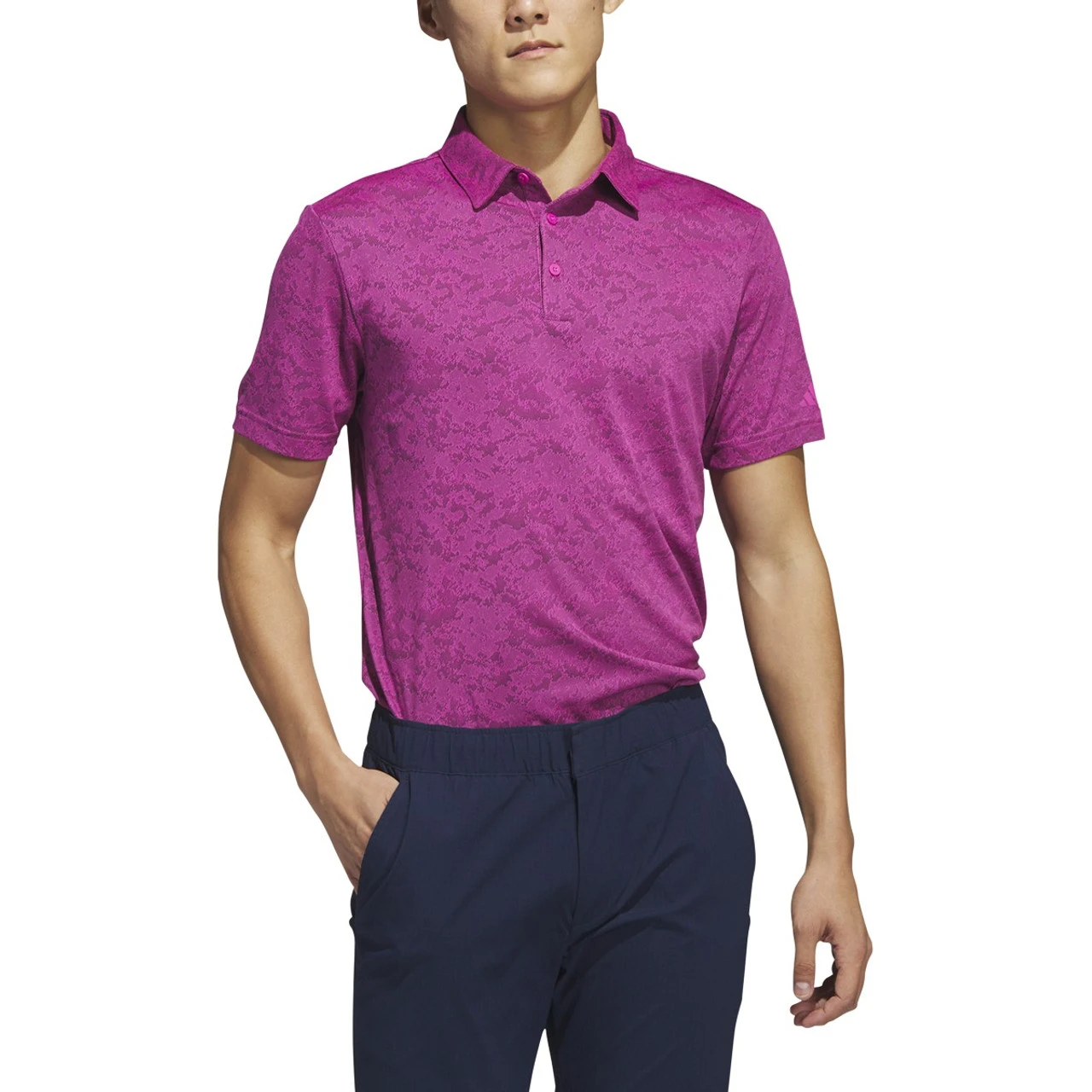 Adidas Golf Adidas Textured Jacquard Polo 3 Adidas Golf Adidas Textured Jacquard Polo
