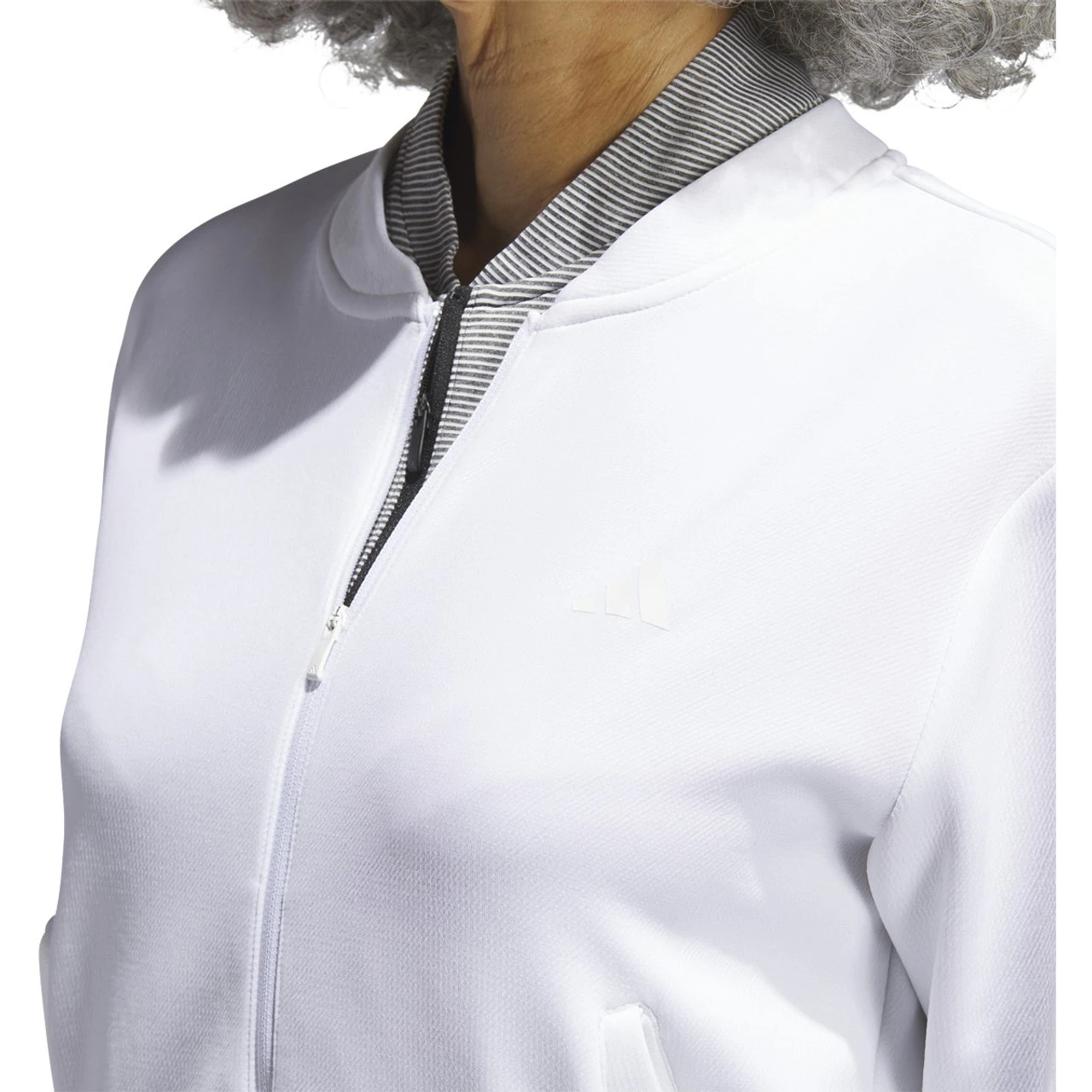 Adidas Golf Adidas Womens Knit Bomber Jacket 9 Adidas Golf Adidas Womens Knit Bomber Jacket - Image 7