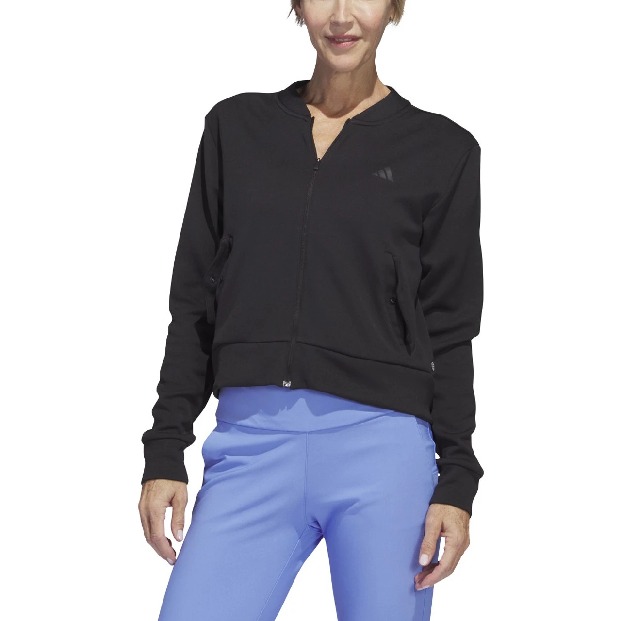 Adidas Golf Adidas Womens Knit Bomber Jacket 3 Adidas Golf Adidas Womens Knit Bomber Jacket