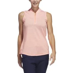 Adidas Golf Adidas Womens Two Color Ottoman Sleeveless Polo -Brands Sales Store HT1247 83087.1678917474