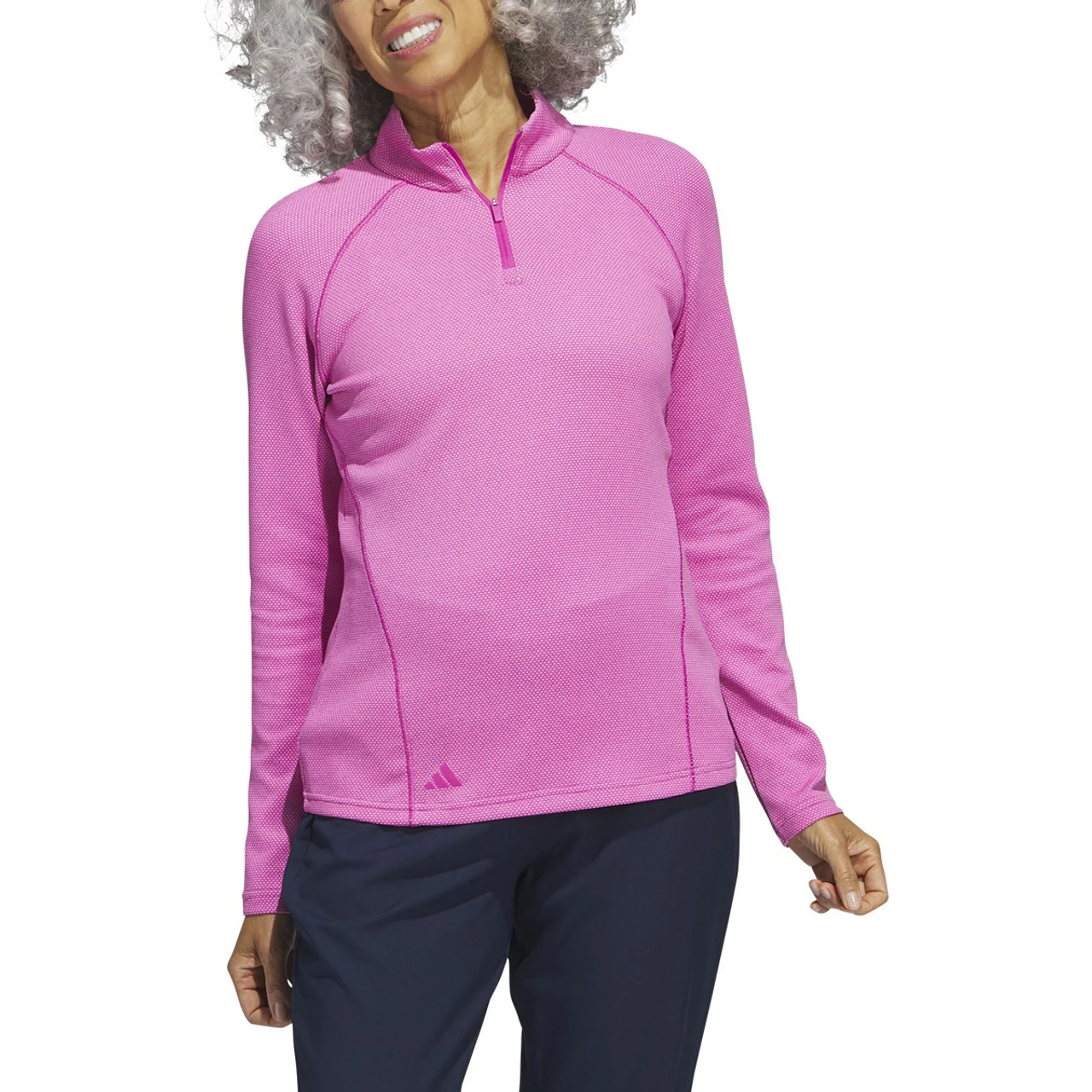 Adidas Golf Adidas Womens Embossed Quarter Zip Jacket 11 Adidas Golf Adidas Womens Embossed Quarter Zip Jacket - Image 9