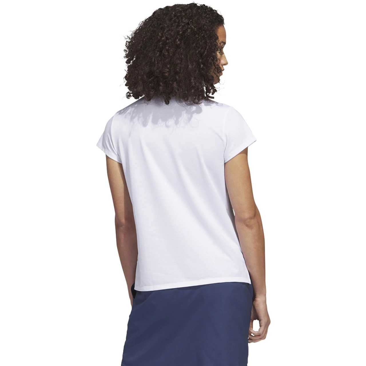 Adidas Golf Adidas Womens Go-To Heathered Polo 8 Adidas Golf Adidas Womens Go-To Heathered Polo - Image 6