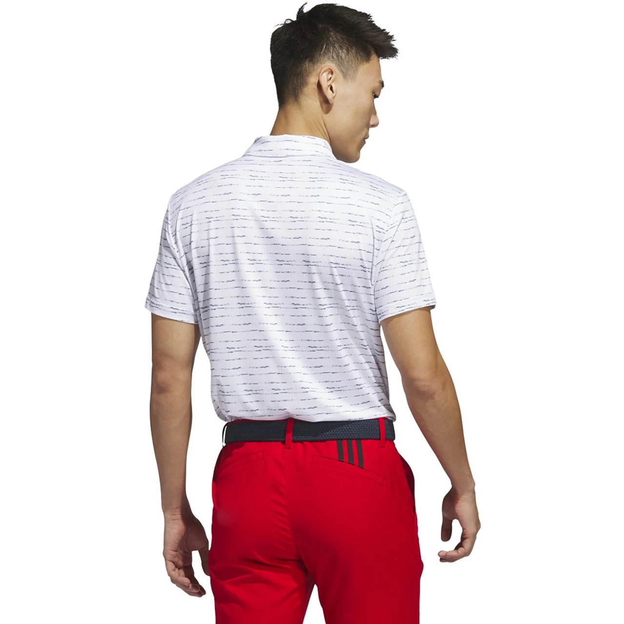 Adidas Golf Adidas Stripe Zipper Golf Polo 4 Adidas Golf Adidas Stripe Zipper Golf Polo - Image 2