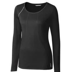 Cutter & Buck Ladies Long Sleeve Jaimie Scoop Neck Shirt -Brands Sales Store LBK00014 BL MANN HG 53013.1649713417