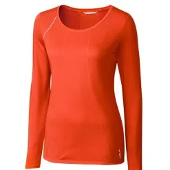 Cutter & Buck Ladies Long Sleeve Jaimie Scoop Neck Shirt -Brands Sales Store LBK00014 CLO MANN HG 23089.1649713417