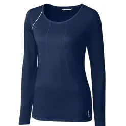 Cutter & Buck Ladies Long Sleeve Jaimie Scoop Neck Shirt -Brands Sales Store LBK00014 NA MANN HG 47487.1649713417